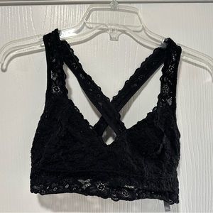 Aerie black lace bralette size small - good condition